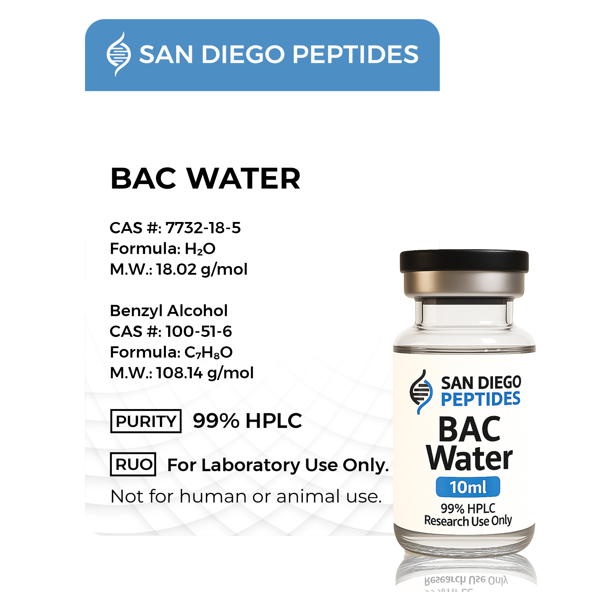BAC water 10ml